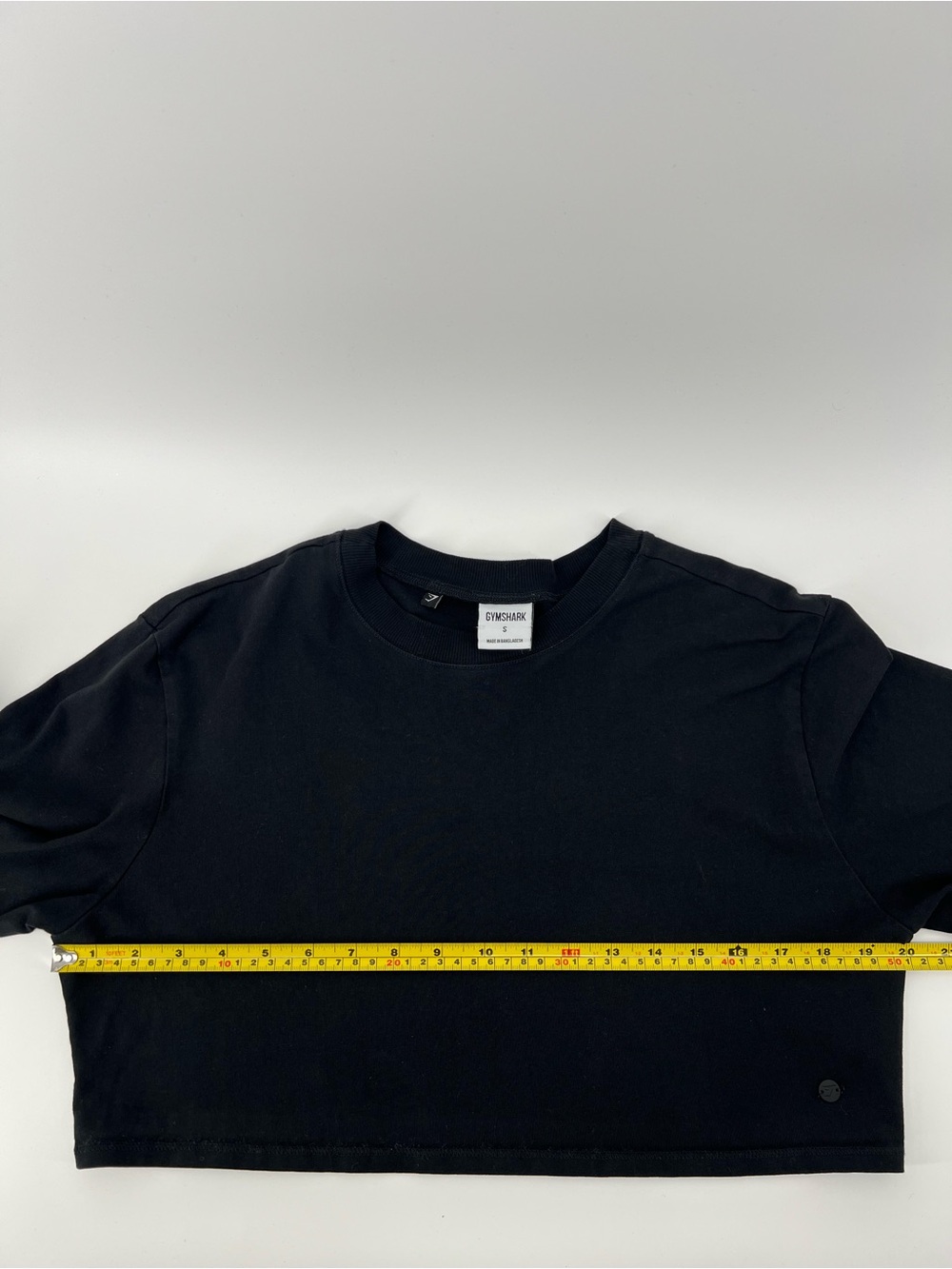 Gymshark Women’s Small Black Cropped Minimalist Boxy Tee - Picture 7 of 9